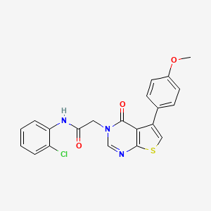 N-(2-chlorophenyl)-2-[5-(4-methoxyphenyl)-4-oxothieno[2,3-d]pyrimidin-3-yl]acetamide