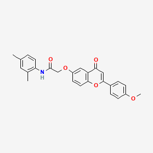 N-(2,4-dimethylphenyl)-2-{[2-(4-methoxyphenyl)-4-oxo-4H-chromen-6-yl]oxy}acetamide