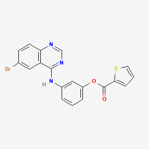 3-[(6-bromo-4-quinazolinyl)amino]phenyl 2-thiophenecarboxylate