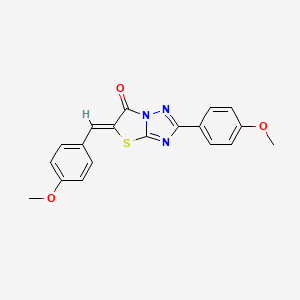 (5Z)-5-(4-methoxybenzylidene)-2-(4-methoxyphenyl)[1,3]thiazolo[3,2-b][1,2,4]triazol-6(5H)-one