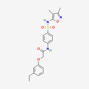 N-(4-{[(3,4-dimethyl-5-isoxazolyl)amino]sulfonyl}phenyl)-2-(3-ethylphenoxy)acetamide