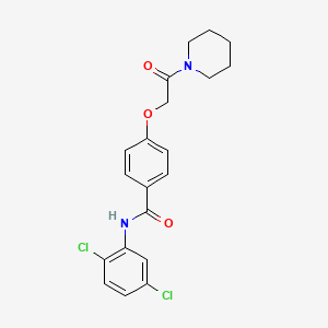 N-(2,5-dichlorophenyl)-4-[2-oxo-2-(1-piperidinyl)ethoxy]benzamide