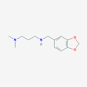 molecular formula C13H20N2O2 B358701 N'-Benzo[1,3]dioxol-5-ylmethyl-N,N-dimethyl-propane-1,3-diamine CAS No. 331956-10-6