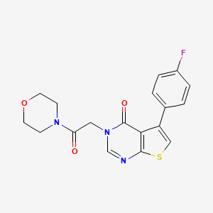 5-(4-fluorophenyl)-3-[2-(4-morpholinyl)-2-oxoethyl]thieno[2,3-d]pyrimidin-4(3H)-one