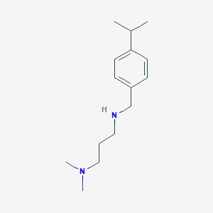 molecular formula C15H26N2 B358705 N'-(4-Isopropyl-benzyl)-N,N-dimethyl-propane-1,3-diamine CAS No. 406470-45-9