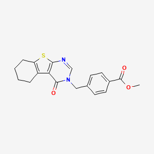 Methyl 4-[(4-oxo-5,6,7,8-tetrahydro-[1]benzothiolo[2,3-d]pyrimidin-3-yl)methyl]benzoate