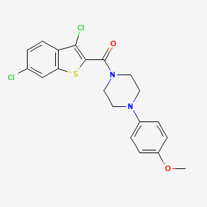 3,6-Dichlorobenzo[b]thiophen-2-yl 4-(4-methoxyphenyl)piperazinyl ketone