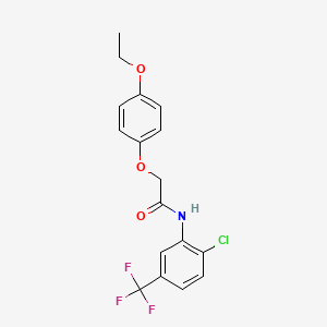 N-[2-chloro-5-(trifluoromethyl)phenyl]-2-(4-ethoxyphenoxy)acetamide