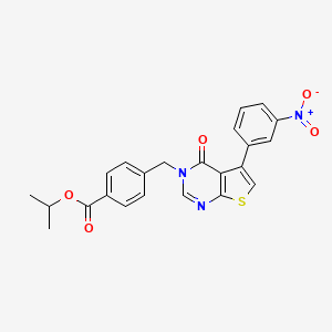 isopropyl 4-{[5-(3-nitrophenyl)-4-oxothieno[2,3-d]pyrimidin-3(4H)-yl]methyl}benzoate