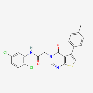 N-(2,5-dichlorophenyl)-2-[5-(4-methylphenyl)-4-oxothieno[2,3-d]pyrimidin-3-yl]acetamide