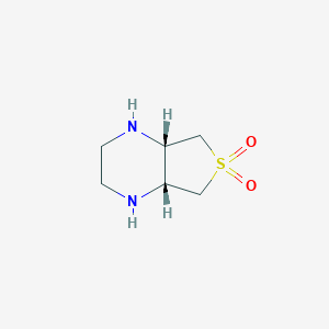 B035872 cis-Octahydrothieno[3,4-b]pyrazine 6,6-dioxide CAS No. 1212331-13-9