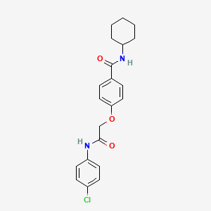 4-[2-(4-chloroanilino)-2-oxoethoxy]-N-cyclohexylbenzamide