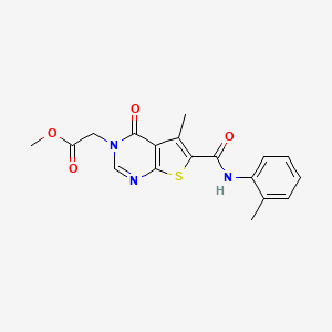 methyl [5-methyl-6-{[(2-methylphenyl)amino]carbonyl}-4-oxothieno[2,3-d]pyrimidin-3(4H)-yl]acetate