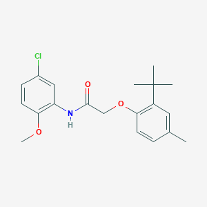 2-(2-tert-butyl-4-methylphenoxy)-N-(5-chloro-2-methoxyphenyl)acetamide