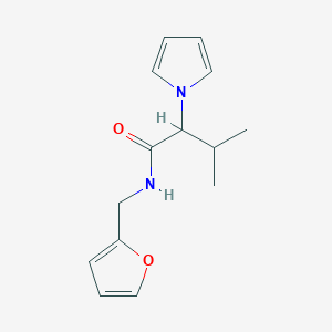 N-(2-furylmethyl)-3-methyl-2-(1H-pyrrol-1-yl)butanamide