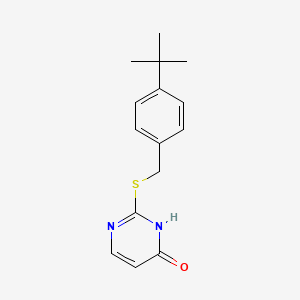 2-[(4-tert-butylphenyl)methylsulfanyl]-1H-pyrimidin-6-one