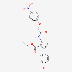 ethyl 4-(4-fluorophenyl)-2-{[(4-nitrophenoxy)acetyl]amino}-3-thiophenecarboxylate