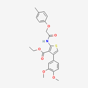 ethyl 4-(3,4-dimethoxyphenyl)-2-{[(4-methylphenoxy)acetyl]amino}-3-thiophenecarboxylate