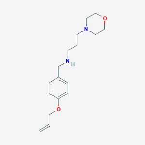 molecular formula C17H26N2O2 B358743 3-(morpholin-4-yl)-N-[4-(prop-2-en-1-yloxy)benzyl]propan-1-amine CAS No. 861453-31-8