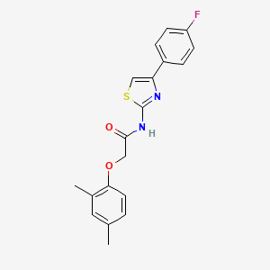 2-(2,4-dimethylphenoxy)-N-[4-(4-fluorophenyl)-1,3-thiazol-2-yl]acetamide