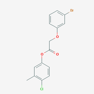 4-chloro-3-methylphenyl (3-bromophenoxy)acetate