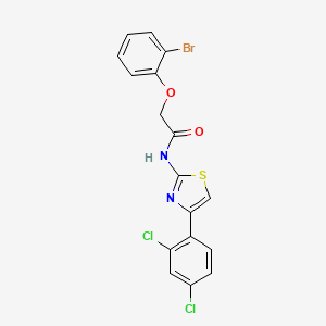 2-(2-bromophenoxy)-N-[4-(2,4-dichlorophenyl)-1,3-thiazol-2-yl]acetamide