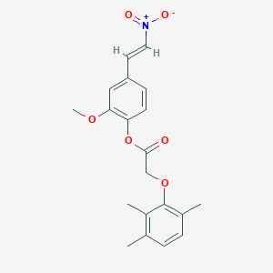 2-methoxy-4-(2-nitrovinyl)phenyl (2,3,6-trimethylphenoxy)acetate