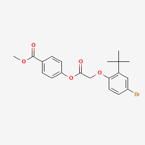 methyl 4-{[(4-bromo-2-tert-butylphenoxy)acetyl]oxy}benzoate