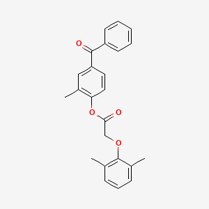 4-benzoyl-2-methylphenyl (2,6-dimethylphenoxy)acetate