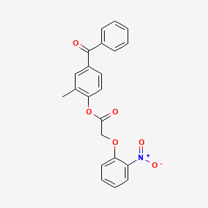 4-benzoyl-2-methylphenyl (2-nitrophenoxy)acetate