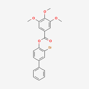 3-bromo-4-biphenylyl 3,4,5-trimethoxybenzoate