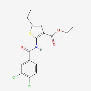 ethyl 2-[(3,4-dichlorobenzoyl)amino]-5-ethyl-3-thiophenecarboxylate