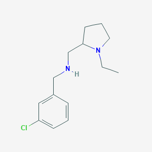 N-(3-chlorobenzyl)-N-[(1-ethyl-2-pyrrolidinyl)methyl]amine