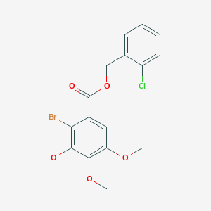 2-chlorobenzyl 2-bromo-3,4,5-trimethoxybenzoate