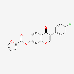 3-(4-chlorophenyl)-4-oxo-4H-chromen-7-yl 2-furoate