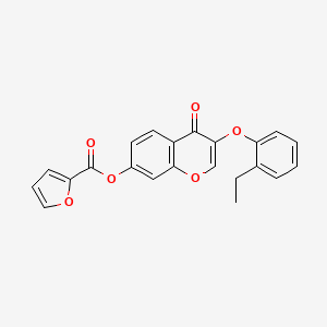 3-(2-ethylphenoxy)-4-oxo-4H-chromen-7-yl 2-furoate