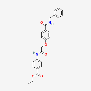 Ethyl 4-[[2-[4-(benzylcarbamoyl)phenoxy]acetyl]amino]benzoate