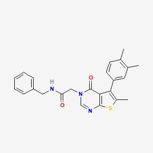 N-benzyl-2-[5-(3,4-dimethylphenyl)-6-methyl-4-oxothieno[2,3-d]pyrimidin-3(4H)-yl]acetamide