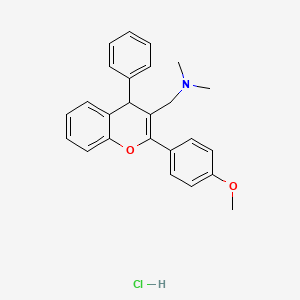 {[2-(4-methoxyphenyl)-4-phenyl-4H-chromen-3-yl]methyl}dimethylamine hydrochloride