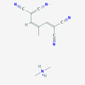 molecular formula C12H13N5 B3587717 (3Z)-3-methyl-1,3-pentadiene-1,1,5,5-tetracarbonitrile - N-methylmethanamine (1:1) 