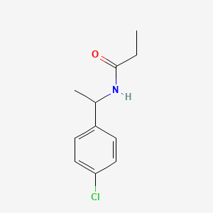 N-[1-(4-chlorophenyl)ethyl]propanamide