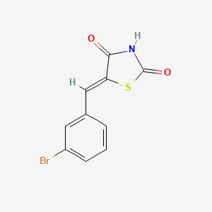 molecular formula C10H6BrNO2S B3587737 5-(3-Bromobenzylidene)thiazolidine-2,4-dione CAS No. 300817-50-9