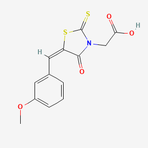 [5-(3-methoxybenzylidene)-4-oxo-2-thioxo-1,3-thiazolidin-3-yl]acetic acid