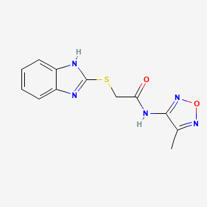 2-(1H-benzimidazol-2-ylthio)-N-(4-methyl-1,2,5-oxadiazol-3-yl)acetamide