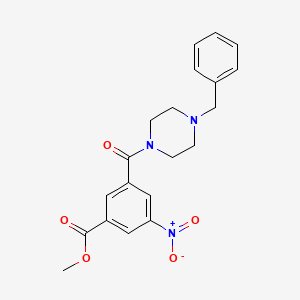 methyl 3-[(4-benzyl-1-piperazinyl)carbonyl]-5-nitrobenzoate