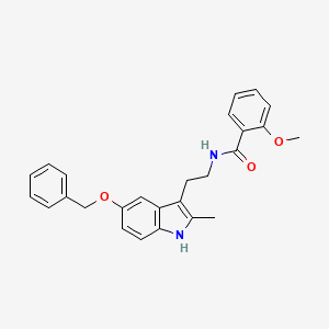 molecular formula C26H26N2O3 B3587931 N-{2-[5-(benzyloxy)-2-methyl-1H-indol-3-yl]ethyl}-2-methoxybenzamide 