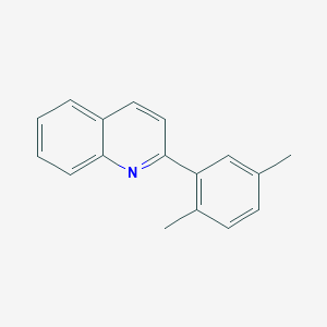 molecular formula C17H15N B3587991 2-(2,5-dimethylphenyl)quinoline 