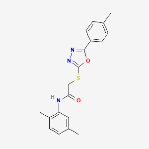 N-(2,5-dimethylphenyl)-2-{[5-(4-methylphenyl)-1,3,4-oxadiazol-2-yl]sulfanyl}acetamide