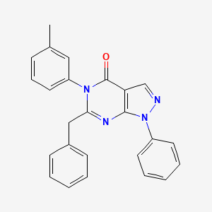 6-benzyl-5-(3-methylphenyl)-1-phenyl-1,5-dihydro-4H-pyrazolo[3,4-d]pyrimidin-4-one