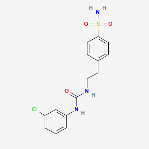 4-(2-{[(3-Chlorophenyl)carbamoyl]amino}ethyl)benzenesulfonamide